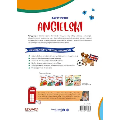 Angielski. Karty pracy. Klasa 1