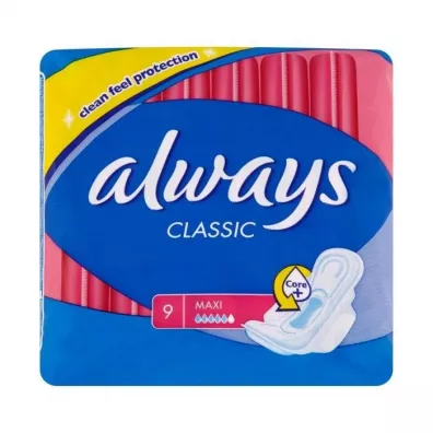 Always Podpaski ze skrzyde�kami Classic Maxi 9 szt.