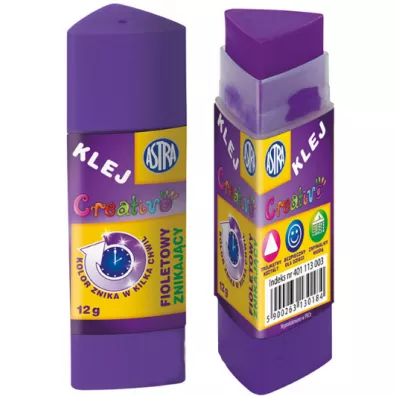Astra Klej znikajcy fioletowy 12 g