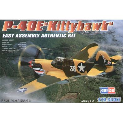 Model plastikowy P-40E Kitty hawk Hobby Boss