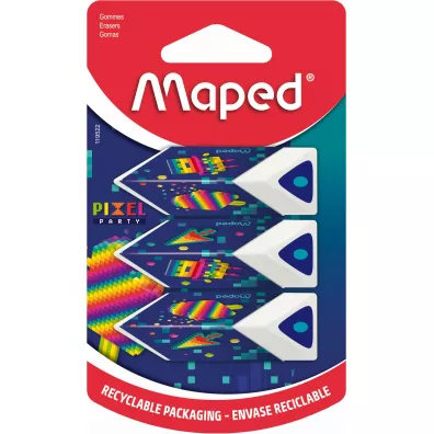 Maped Gumka Pixel Pyramid 3 szt.