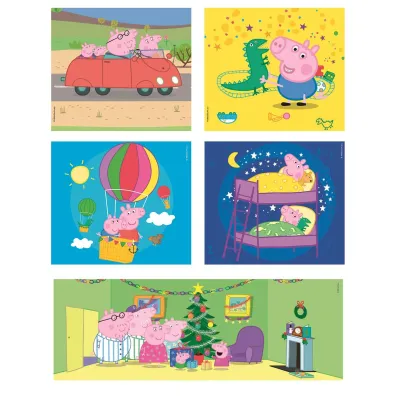 Puzzle 10w1 SuperColor. �winka Peppa Clementoni