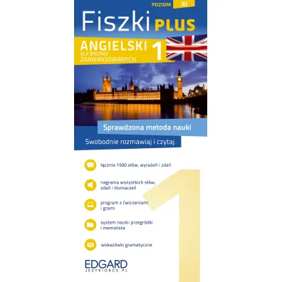 Fiszki plus. Angielski dla �rednio zaawansowanych. Poziom B1