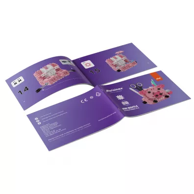 Klocki konstrukcyjne Mini Waffle 70 element�w Przybornik �winka MARIOINEX 905722