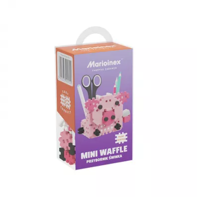 Klocki konstrukcyjne Mini Waffle 70 element�w Przybornik �winka MARIOINEX 905722