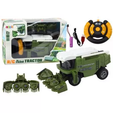 Kombajn RC zielony Leantoys