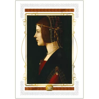 DaVinci Karnet B-3J 515 001 + koperta Kobieta z per� 16x23 cm