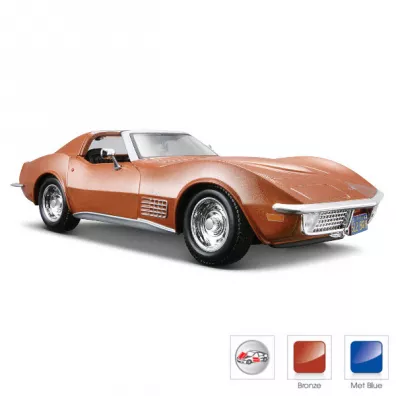MAISTO 31202-24 Chevrolet Corvett 1970 czerwony samochd 1:24 p12