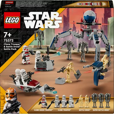 LEGO Star Wars Zestaw bitewny z żołnierzem armii klonów™ i droidem bojowym™ 75372