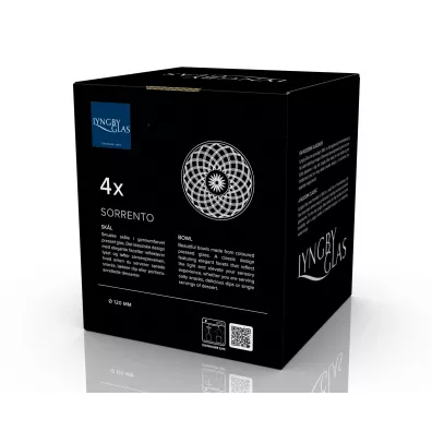 Lyngby Glas Miska Sorrento 12 cm r�owa 29034 4 szt.