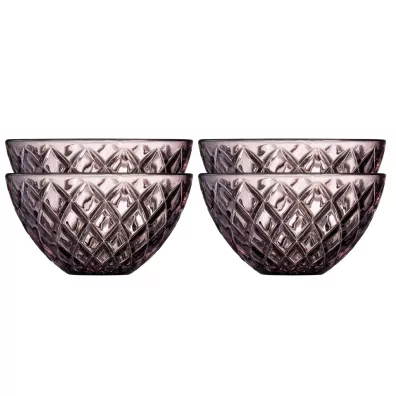Lyngby Glas Miska Sorrento 12 cm r�owa 29034 4 szt.