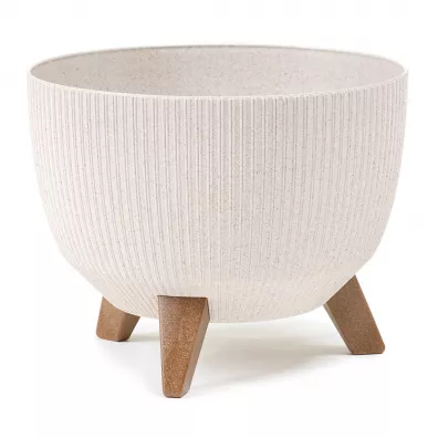 HowHomely Zestaw doniczek Rosa linea Wood