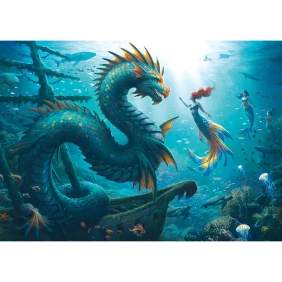 Puzzle 1000 el. Magiczne morskie g��biny Ravensburger