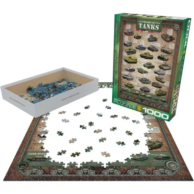 Puzzle 1000 el. Historia czo�g�w Eurographics