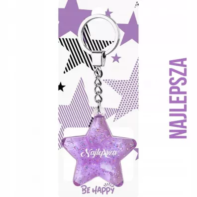 Be-Happy Gifts Brelok gwiazdka Najlepsza
