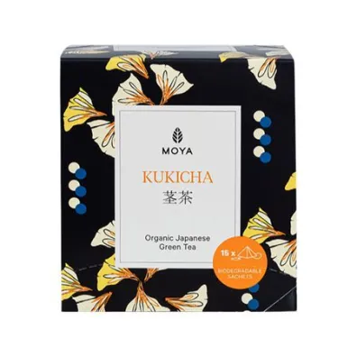 Moya Matcha herbata zielona w saszetkach Kukicha 15 x 1.5 g Bio