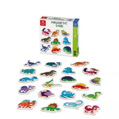 Magnetyczne drewniane magnesy Dinozaury Dal Negro