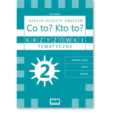 Krzy��wki tematyczne 2 Afazja - Co to? Kto to? �w. - Ewa Krajna