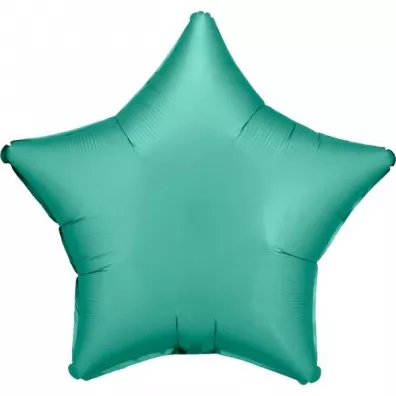 Amscan Balon foliowy Lustre Jade Green gwiazda 48cm