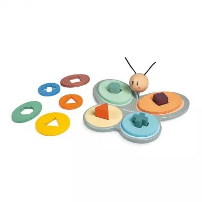 Drewniany sorter kszta�t�w Motyl Sweet Cocoon Janod