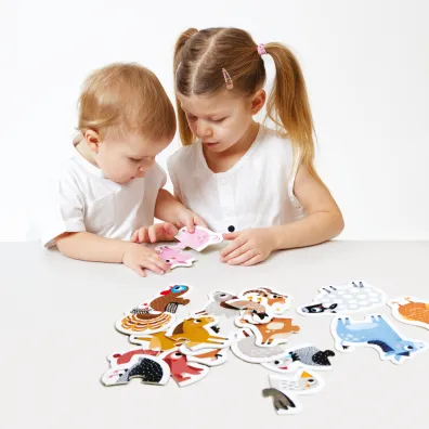 Puzzle do pary 30 el. Zwierz�tka na wsi Bright Junior Media