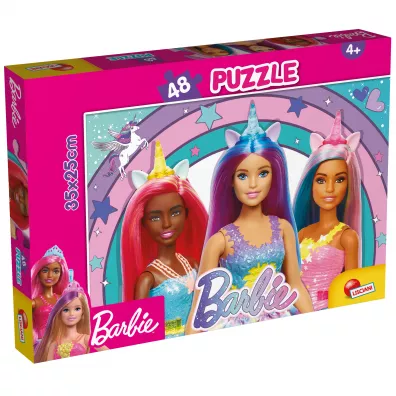 Puzzle dwustronne 48 Barbie magic unicorn Lisciani