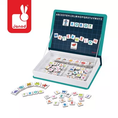 Puzzle Magnetyczna ukadanka Alfabet Magnetibook Janod