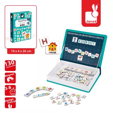 Puzzle Magnetyczna ukadanka Alfabet Magnetibook Janod