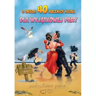 Karnet okolicznociowy Rocznica lubu 40