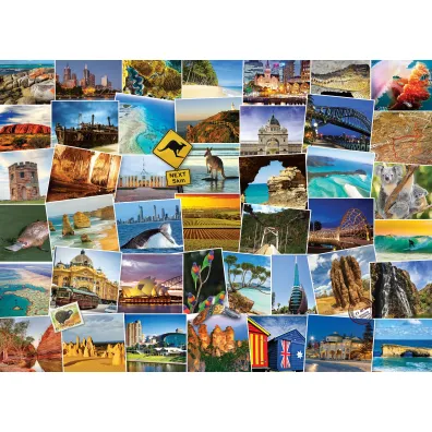 Puzzle 1000 el. Globetrotter - Australia Eurographics