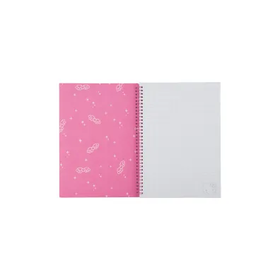 Patio Ko�obrulion A4 100k.w kratk� metalowa spirala Hello Kitty pink wz�r 2