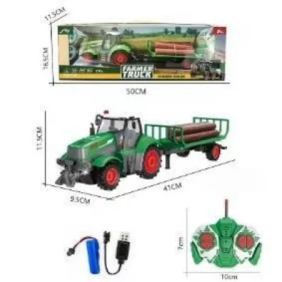 Traktor R/C z przyczep� do przewo�enia drewna 1:24 Askato