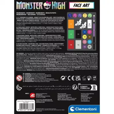 Clementoni Monster high - zestaw do malowania twarzy