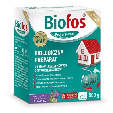 Biofos Biologiczny preparat do szamb i przydomowych oczyszczalni �ciek�w Lawenda 500 g