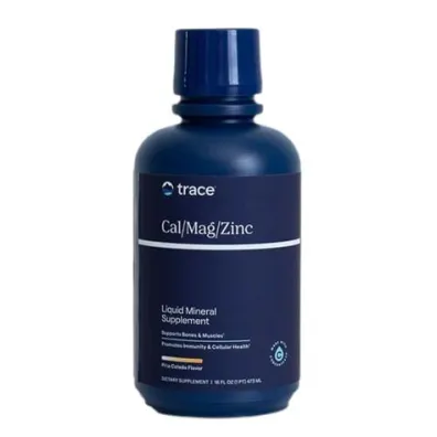 Trace Minerals Liquid Cal/Mag/Zinc - smak pina colada suplement diety 473 ml
