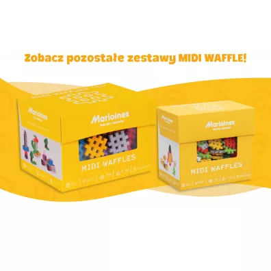 Midi Waffle Klocki konstrukcyjne midi 150 elementw
