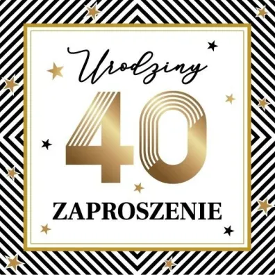 Armin Style Zaproszenie Urodziny 10 szt.