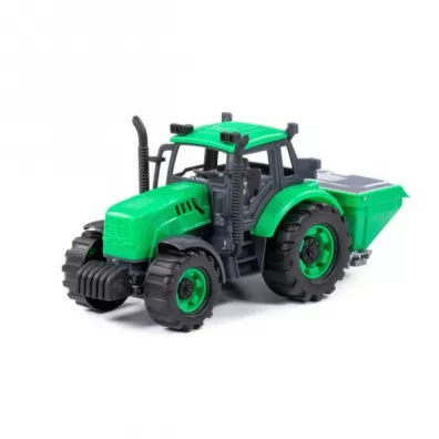 Polesie 91239 Traktor Progres rolniczy inercyjny zielony w pudeku