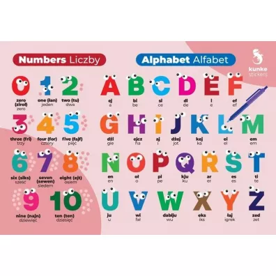 Fiszki do j�zyka angielskiego Liczby, Alfabet