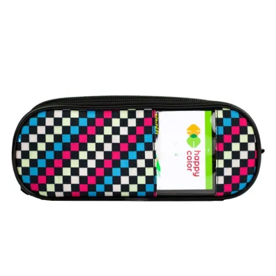 Happy Color Pi�rnik saszetka z 2 zamkami i okienkiem klapk� wewn�trz Skate