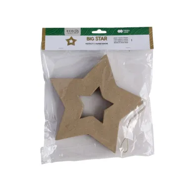 Happy Color Kszta�t z papier mache BIG STAR, 19x2.5 cm