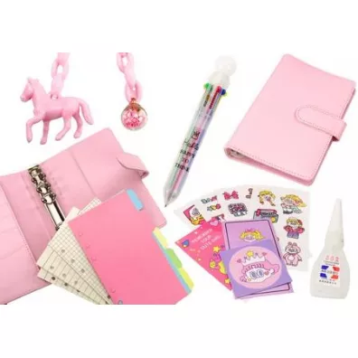 LeanToys Notes z akcesoriami r�owy