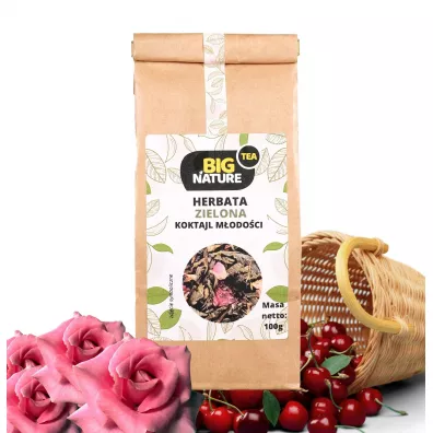Big Nature Herbata zielona Koktajl Modoci 100 g