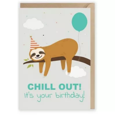 Cardie Kartka urodzinowa Chill Out, eko koperta K012