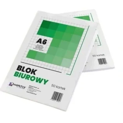 BLOK BIUROWY A6 50 # 10szt kratka