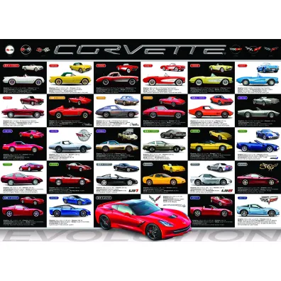 Puzzle 1000 el. Corvette ewolucja Eurographics