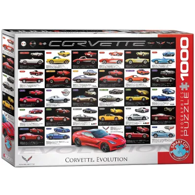 Puzzle 1000 el. Corvette ewolucja Eurographics