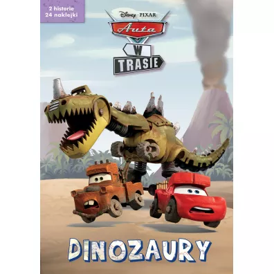 Dinozaury. 2 serialowe historyjki z naklejkami. Disney Pixar Auta w trasie