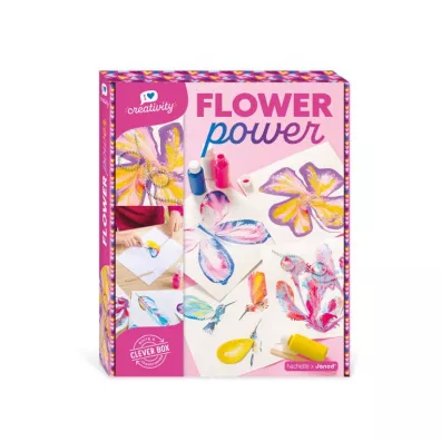 Zestaw kreatywny Malowanie acuszkiem Pouring painting Kwiaty I love creativity 8+ Janod