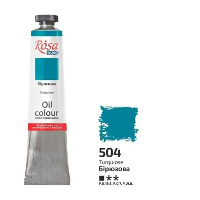 Rosa Farba olejna turquoise 504 45ml
